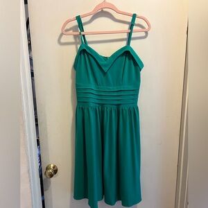 Voodoo Vixen Kelly Green Spaghetti Strap Dress